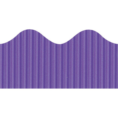 Bordette Decorative Border - Fade Resistant - 2.25" Width x 600" Length - Purple - 1 Roll