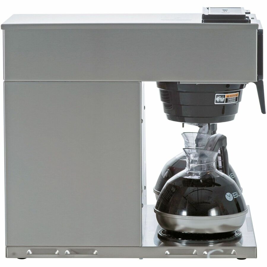 BUNN 12-Cup Low-Profile Pourover Coffee Brewer with 3 Warmers - Front