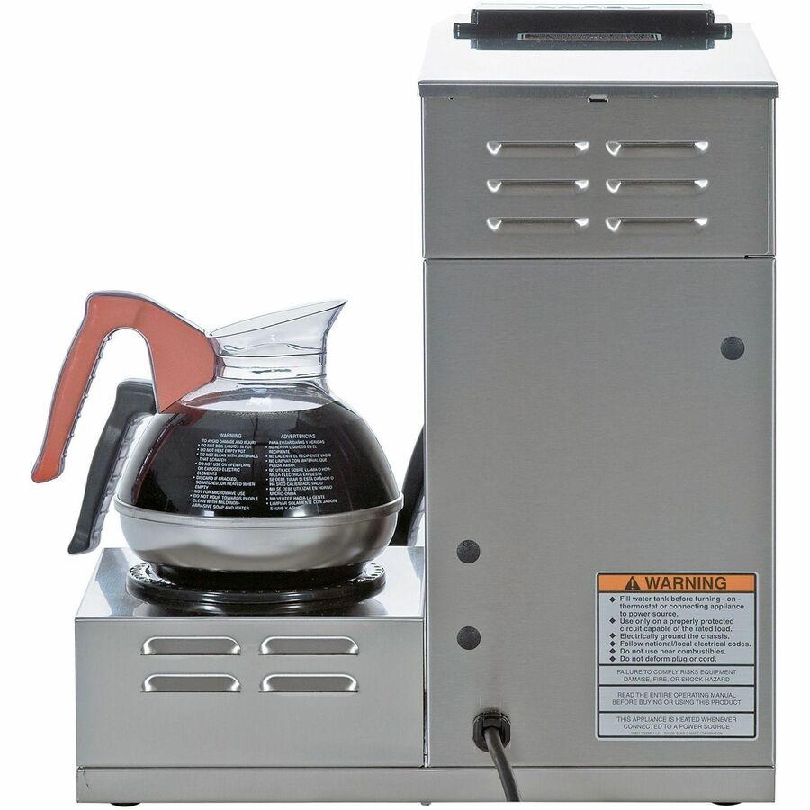 BUNN 12-Cup Low-Profile Pourover Coffee Brewer with 3 Warmers - Rear