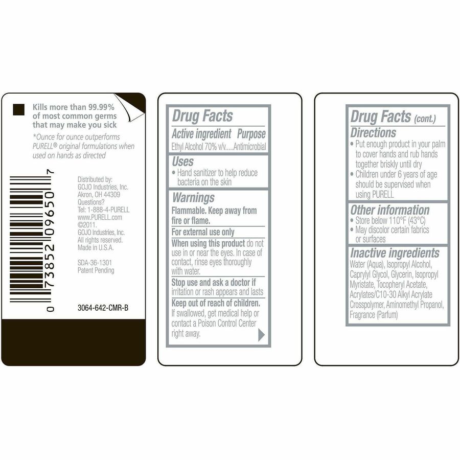 PURELL&reg; Advanced Hand Sanitizer Gel - Rear