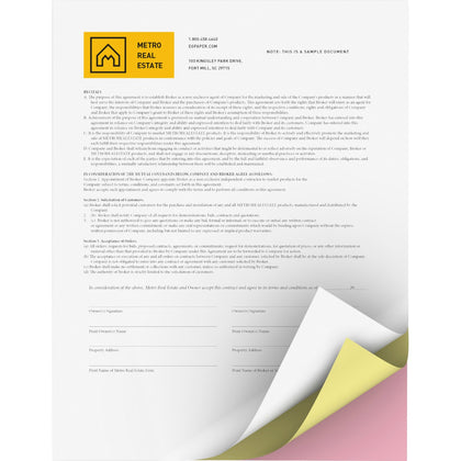 Xerox Bold Digital Carbonless Paper - White - Letter - 8 1/2" x 11" - Sustainable Forestry Initiative (SFI) - Environmentally Friendly, Precollated, Capsule Control Coating - White, Yellow, Pink - 3/Set - 835 / Carton
