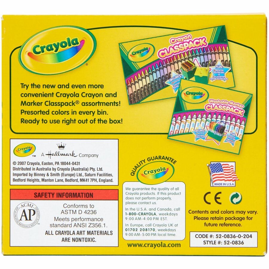 Crayola Bulk Crayons - Black - 12 / Box