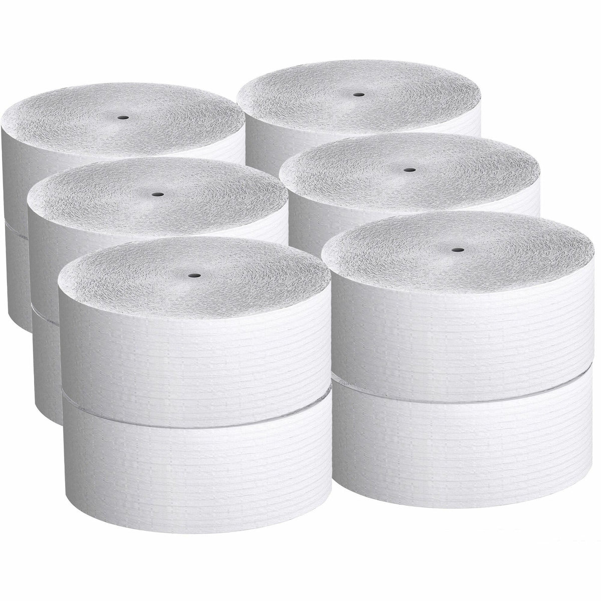 Scott Coreless High-Capacity Jumbo Roll Toilet Paper - 1 Ply - 3.78" Width x 2300 ft Length - 9" Roll Diameter - White - Fiber - 12 / Carton