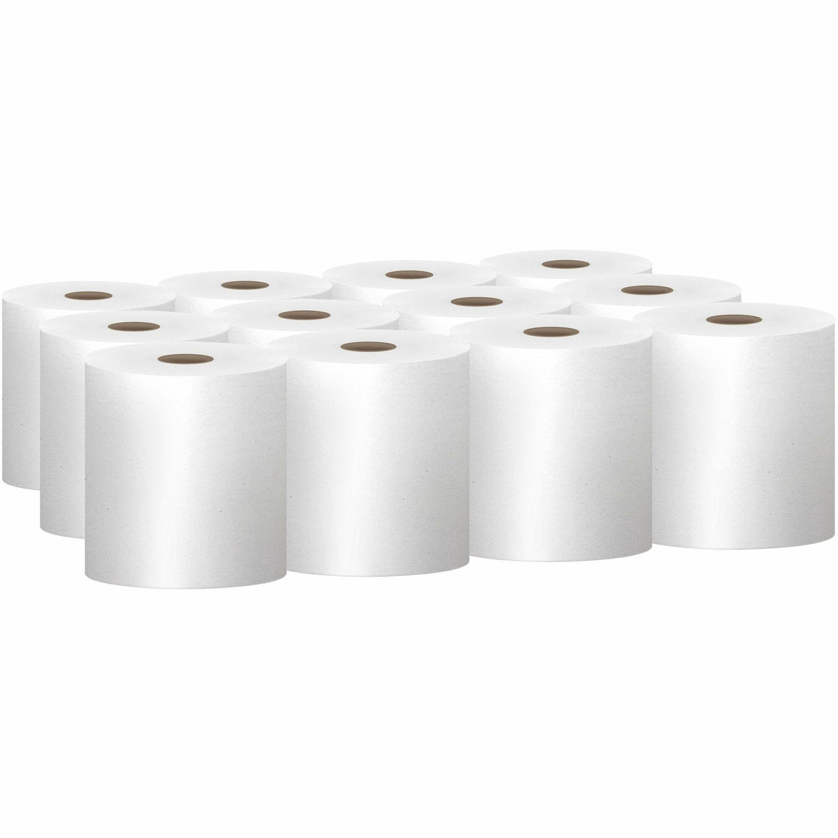 Scott Essential Universal Hard Roll Towels with Absorbency Pockets - 1 Ply - 8" Width x 800 ft Length - 7.87" Roll Diameter - White - 12 / Carton