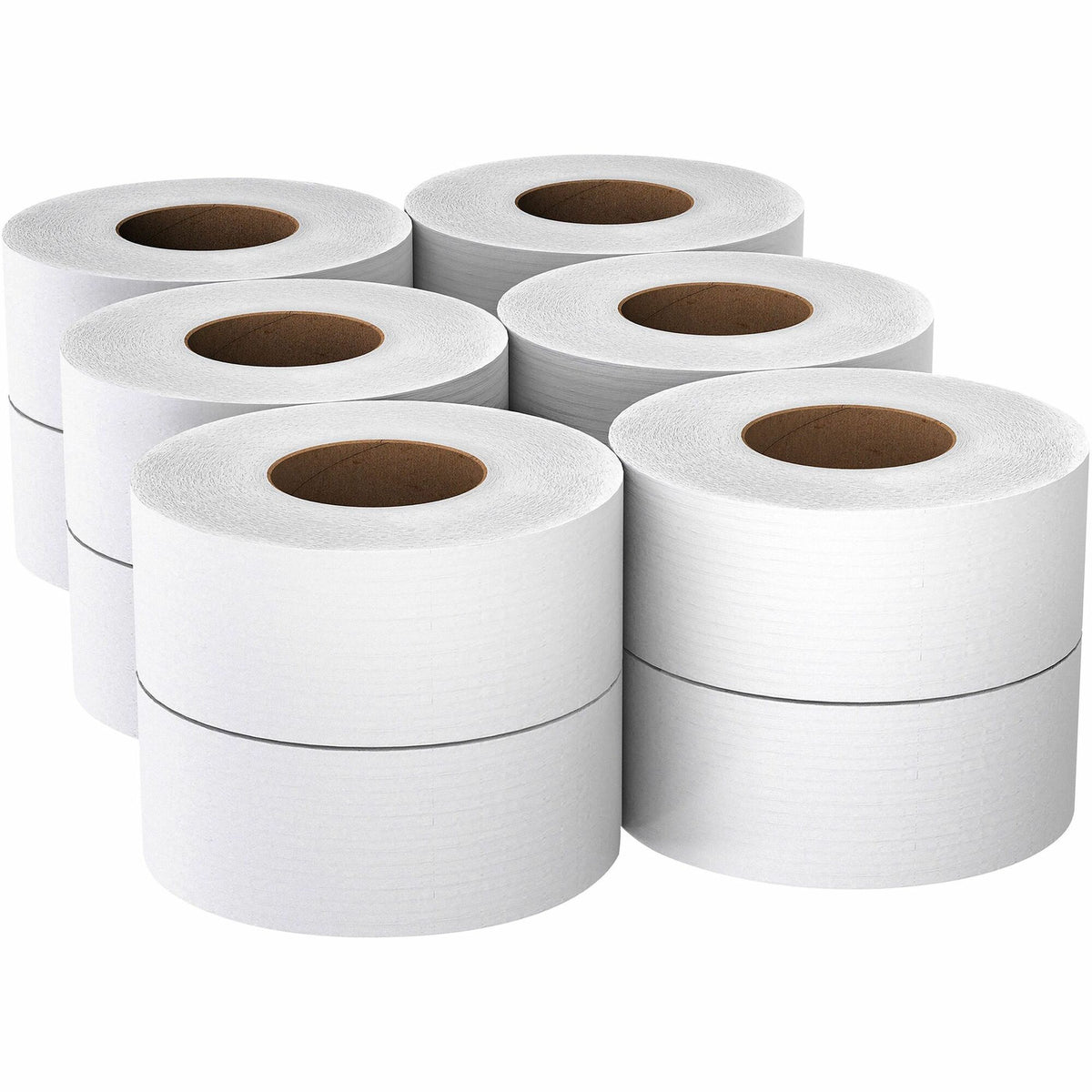 Scott 100% Recycled Fiber High-Capacity Jumbo Roll Toilet Paper - 2 Ply - 3.55" Width x 1000 ft Length - White - Fiber - 12 / Carton