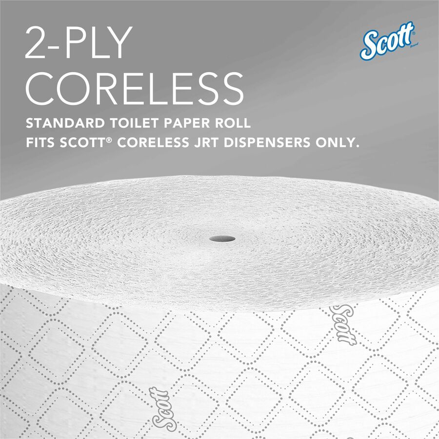 Scott Coreless High-Capacity Jumbo Roll Toilet Paper with Elevated Design - Alternate-Image5