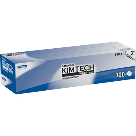 KIMTECH Delicate Task Wipers - Pop-Up Box - For Laboratory - Absorbent - White/ - 100 / Box