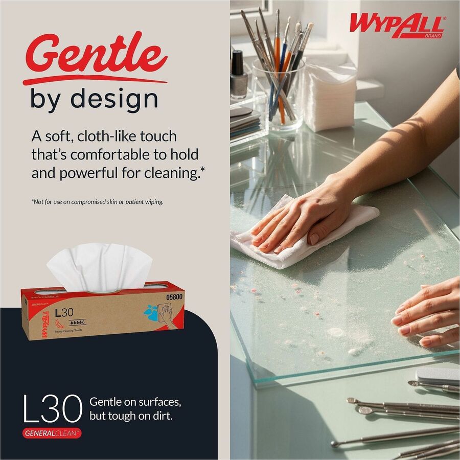 Wypall GeneralClean L30 Heavy Duty Cleaning Towels - Alternate-Image2