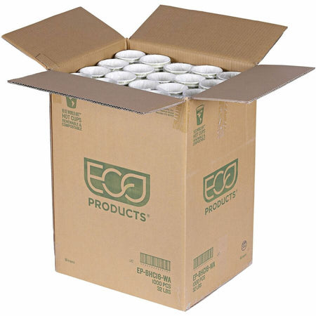Eco-Products 16 oz World Art Hot Beverage Cups - fl - Multi - Paper Resin - Drink - 50/Pack - 20 / Carton