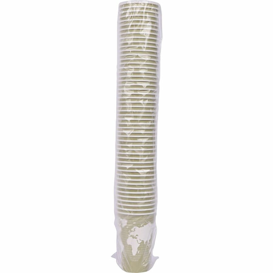 Eco-Products 16 oz World Art Hot Beverage Cups - fl - Multi - Paper Resin - Drink - 50/Pack - 20 / Carton