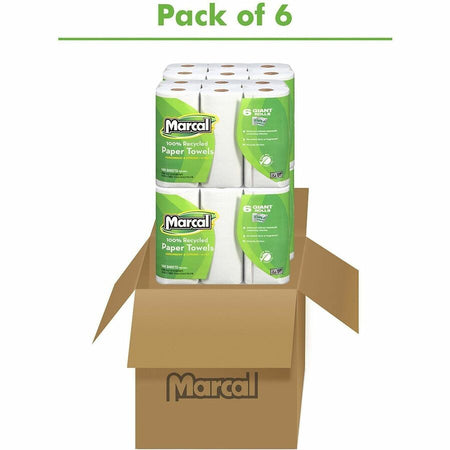 Marcal 100% Recycled Giant Roll Paper Towels - Alternate-Image1