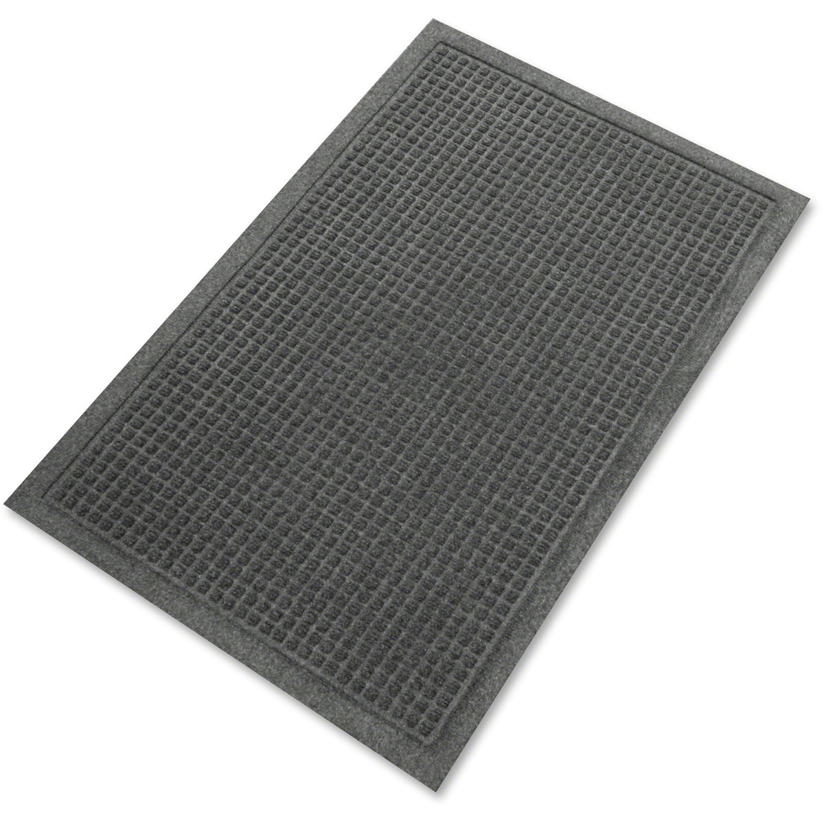 Millennium Mat EcoGuard Indoor Wiper Mats - Indoor, Outdoor, Floor, Hard Floor, Carpeted Floor, Entryway, Hallway, Lobby - 60" Length x 36" Width - Rectangular - Polyethylene Terephthalate (PET), Fabric - Charcoal - 1 Each
