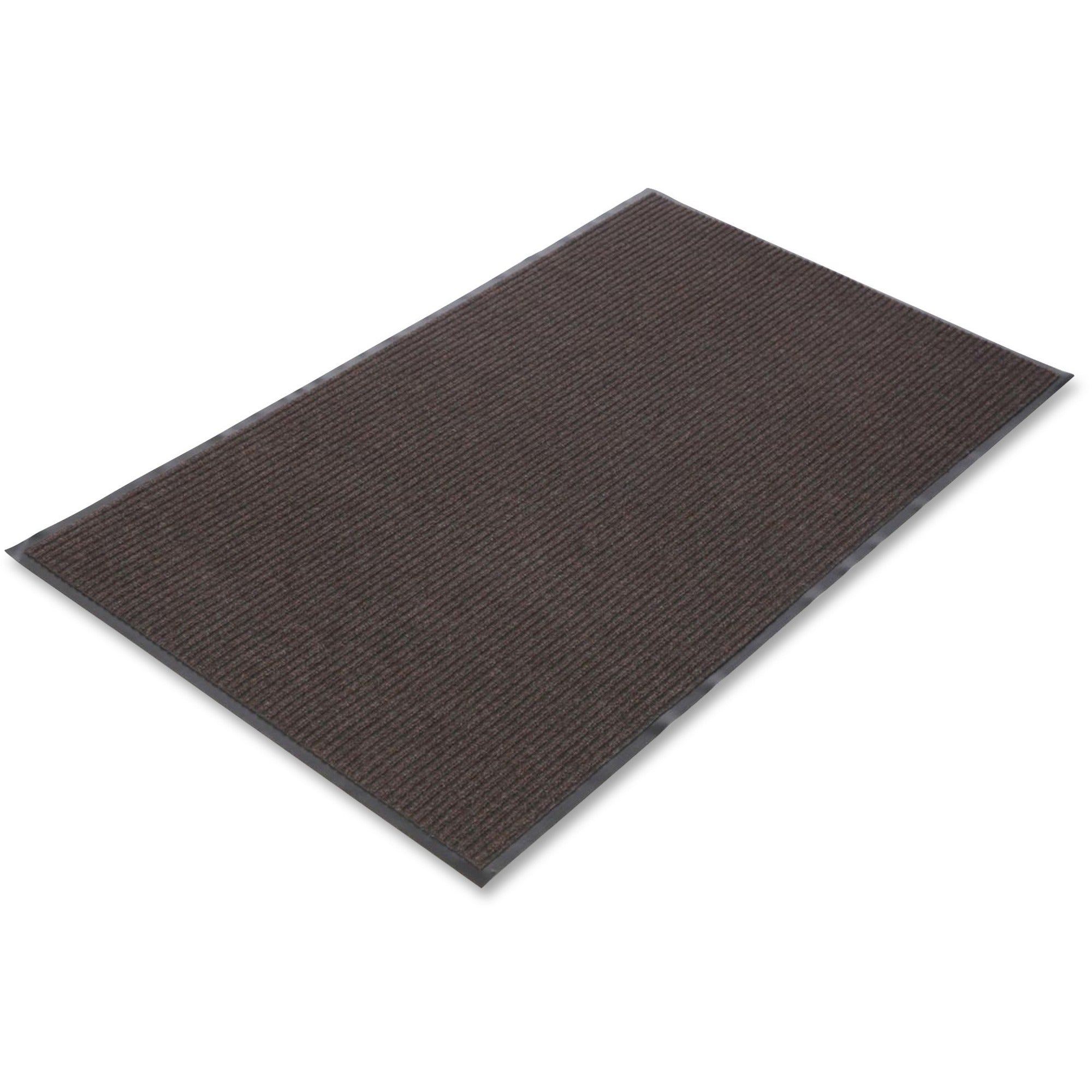 Crown Mats Needle-rib Wiper/Scraper Mat - Indoor - 60" Length x 36" Width x 0.313" Thickness - Rectangular - Polyethylene Terephthalate (PET), Polypropylene, Vinyl - Brown - 1 Each