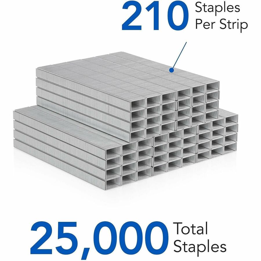 Swingline Staples - Standard - 1/4" - for Paper - Chisel Point, Durable - 5000 Per Cartridge - 5000/Box - 5 / Pack