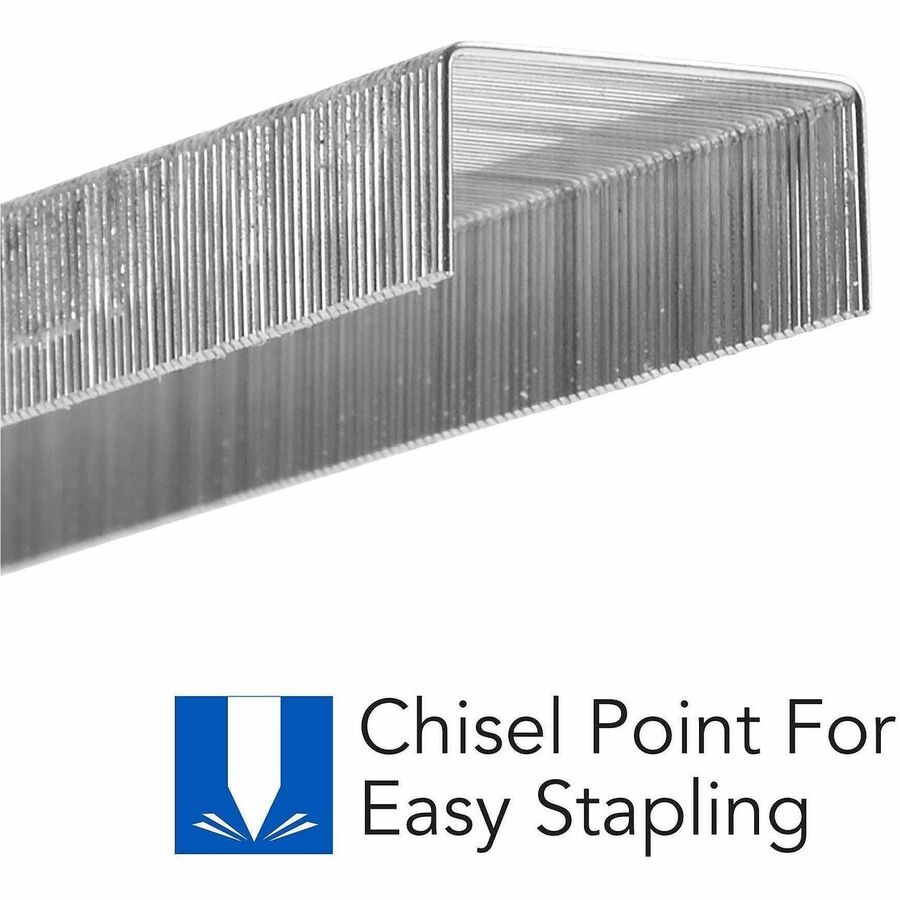 Swingline Staples - Standard - 1/4" - for Paper - Chisel Point, Durable - 5000 Per Cartridge - 5000/Box - 5 / Pack