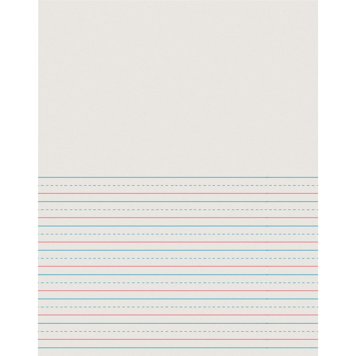 Pacon Newsprint Handwriting Paper - Letter - 8 1/2" x 11" Sheet Size - White Binding - 500 / Pack