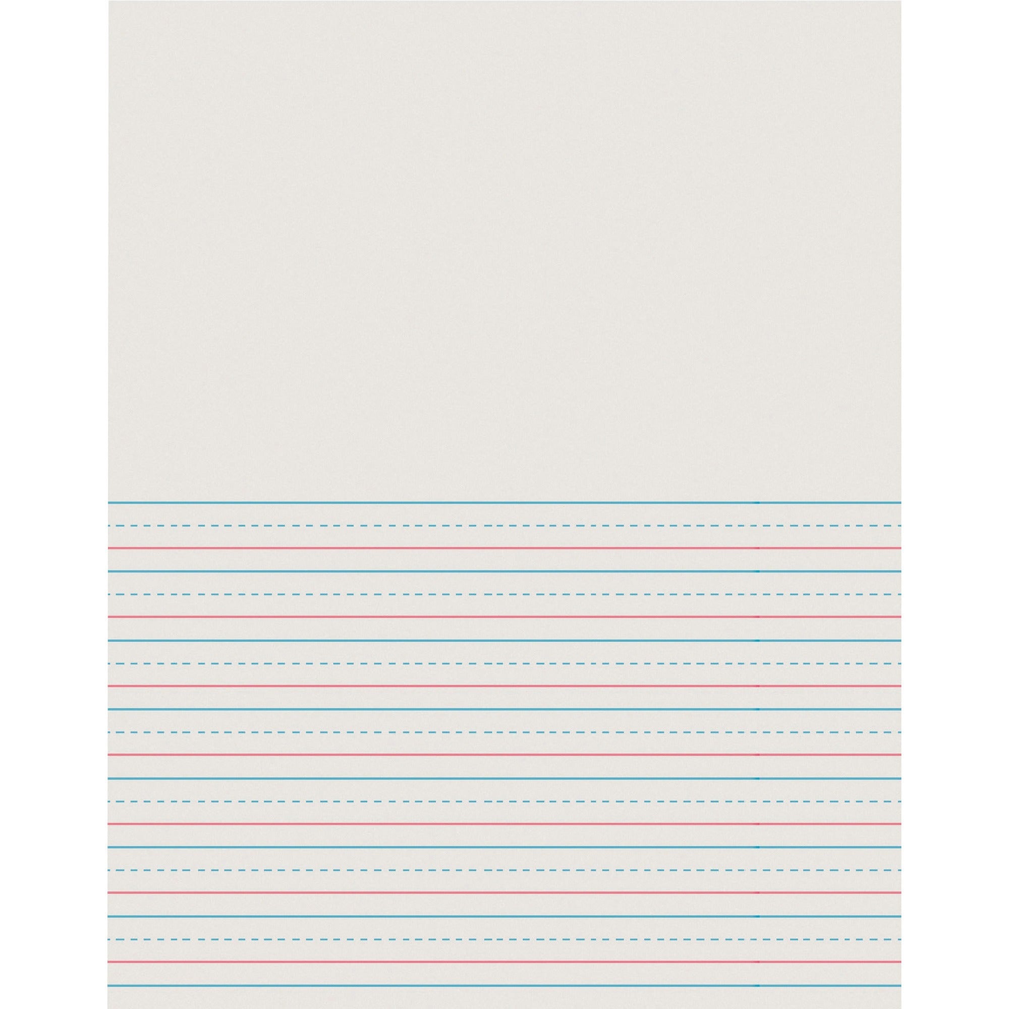 Pacon Newsprint Handwriting Paper - Letter - 8 1/2" x 11" Sheet Size - White Binding - 500 / Pack