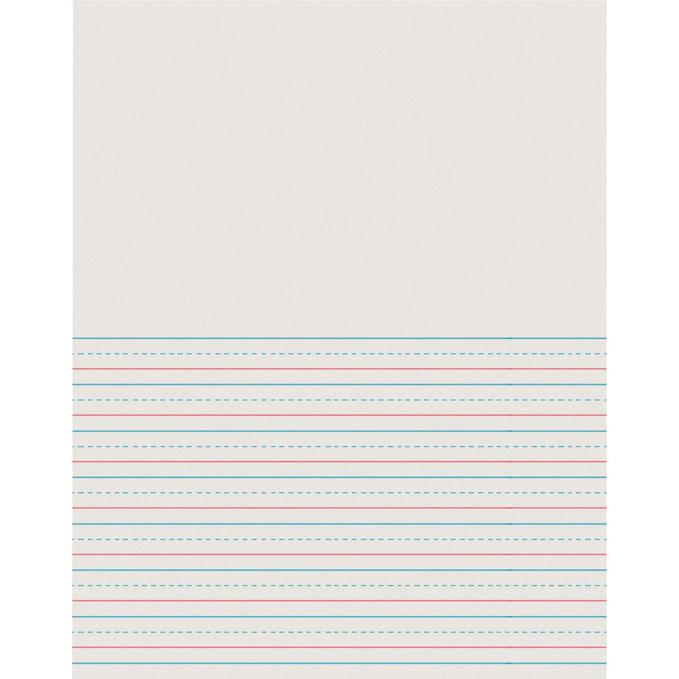 Pacon Newsprint Handwriting Paper - Letter - 8 1/2" x 11" Sheet Size - White Binding - 500 / Pack