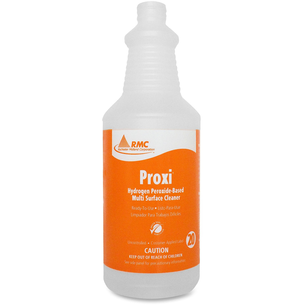 RMC Proxi Cleaner Dispenser Bottle - Frosted Clear - Plastic - 1 Each