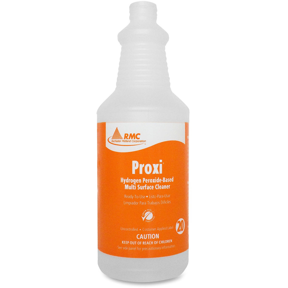 RMC Proxi Cleaner Dispenser Bottle - Frosted Clear - Plastic - 1 Each