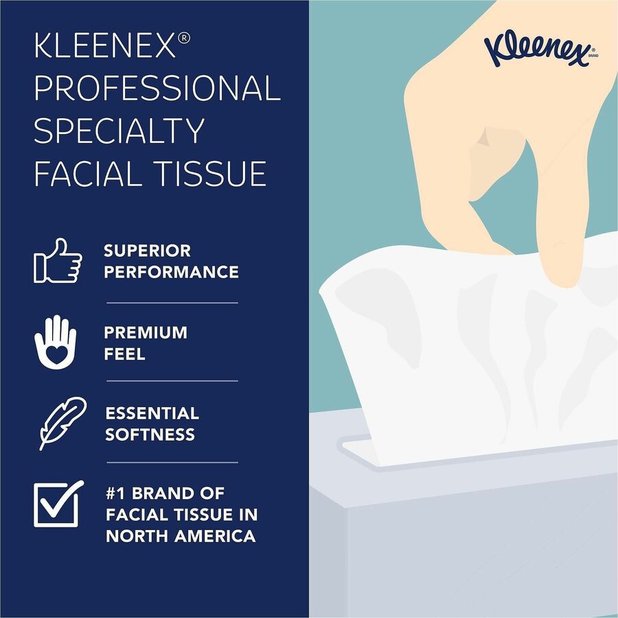 Kleenex Professional Facial Tissue in Flat Tissue Boxes - Alternate-Image7
