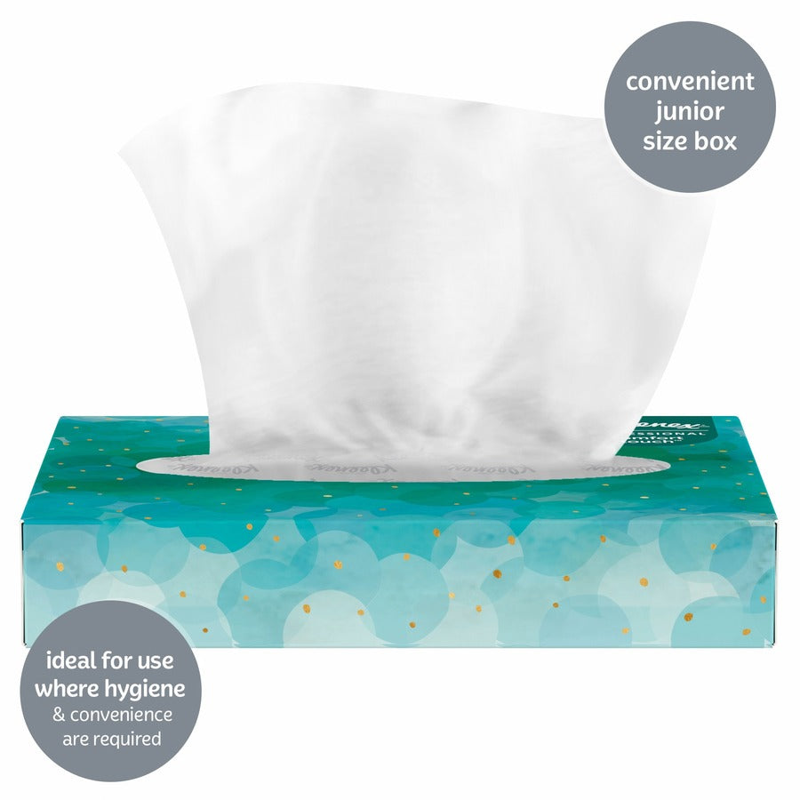 Kleenex Professional Facial Tissue in Flat Tissue Boxes - 2 Ply - 8.40" Width x 5.50" Length - White - 48/Box - 64 / Carton