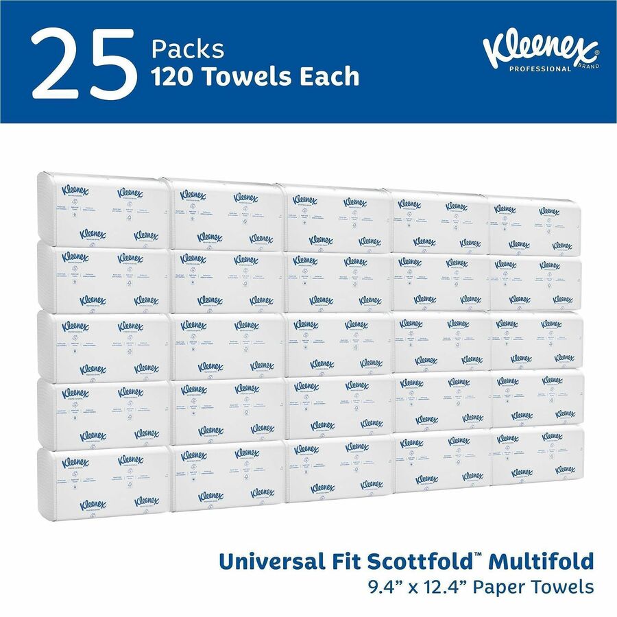 Kleenex Scottfold Multifold Paper Towels with Fast-Drying Absorbency Pockets - Alternate-Image1