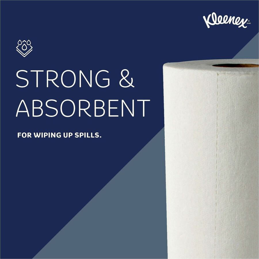 Kleenex® Premier Kitchen Paper Towels - 1 Ply - 10.40" Width x 11" Length - 70 Sheets/Roll - White - Paper - 1 Roll