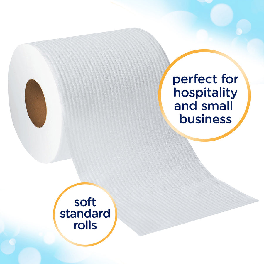 Cottonelle Clean Care Bathroom Tissue - 1 Ply - 4.20" Width x 4" Length - White - 12 Rolls Per Pack - 12 Pack - 4 / Carton