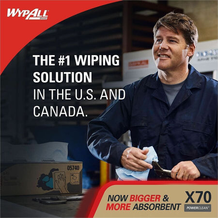 Wypall PowerClean X70 Medium Duty Cloths - Pop-Up Box - Alternate-Image1