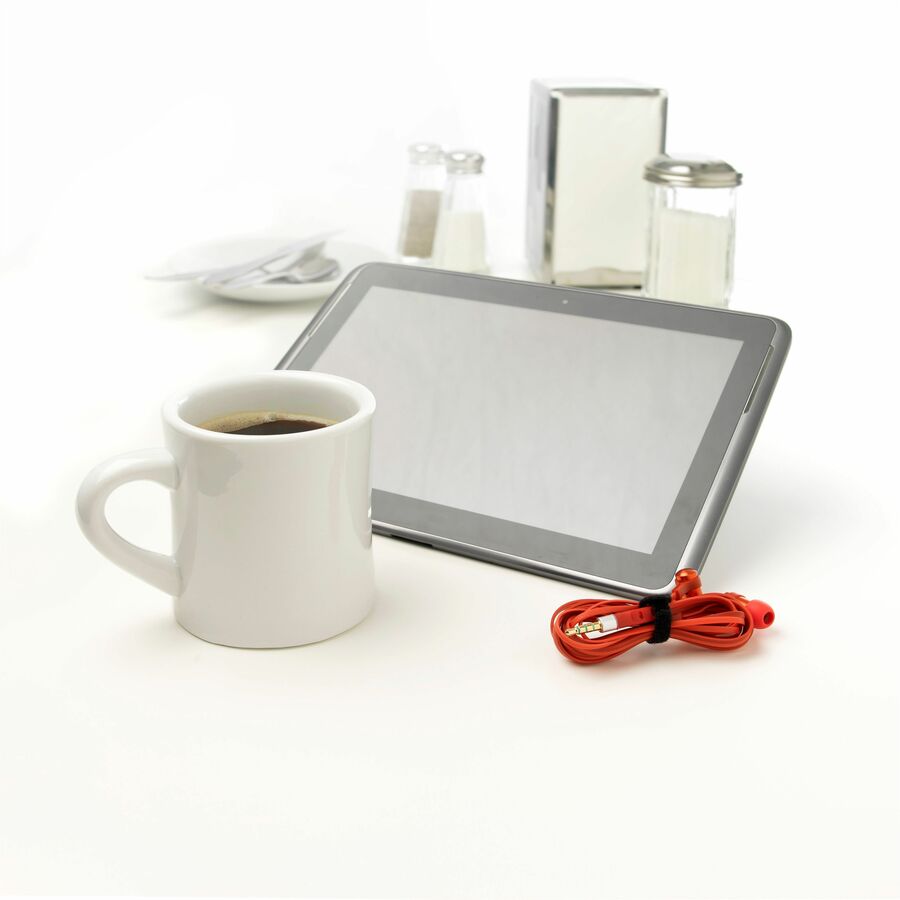 VELCRO®  ONE-WRAP Ties 8in x 1/4in Ties Black 25 ct - Tie - Black - 40 lb Loop Tensile - 8" Length - 25 / Pack