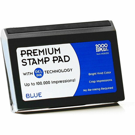 Cosco 2000 Plus Gel Ink Stamp Pad - Premium Quality Blue - Pads & Accessories