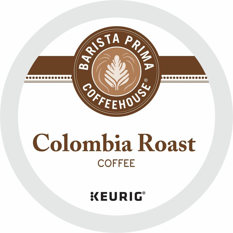 Barista Prima Coffeehouse® K-Cup, Pod Colombia Coffee, Keurig Single Serve K-Cup Pods, 24 Count - Compatible with Keurig Brewer - Regular - Bold - K-Cup, Pod - Kosher - 24 / Pack