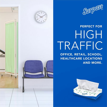 Surpass Flat Box Facial Tissue for Business - Right