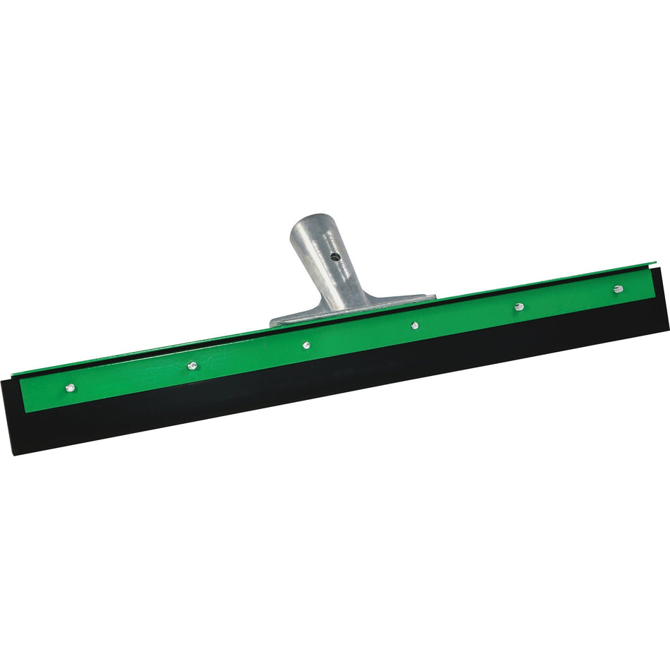 Unger AquaDozer Heavy Duty Straight Floor Squeegee - Zinc Alloy Handle30" Length - Heavy Duty, Long Lasting - Green - 1Each