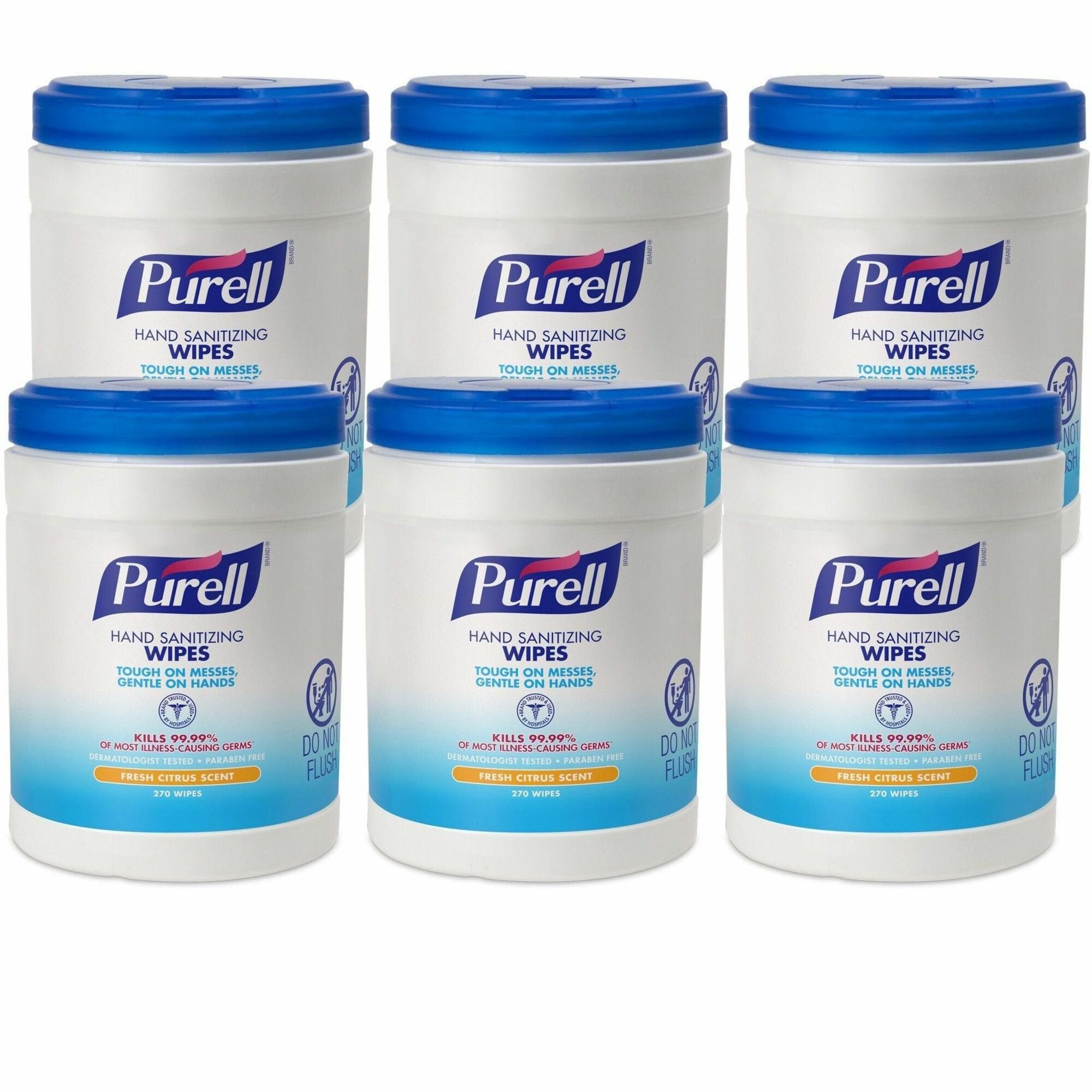 PURELL® Sanitizing Wipes - WhiteTub - 270/Tub - 6 / Carton