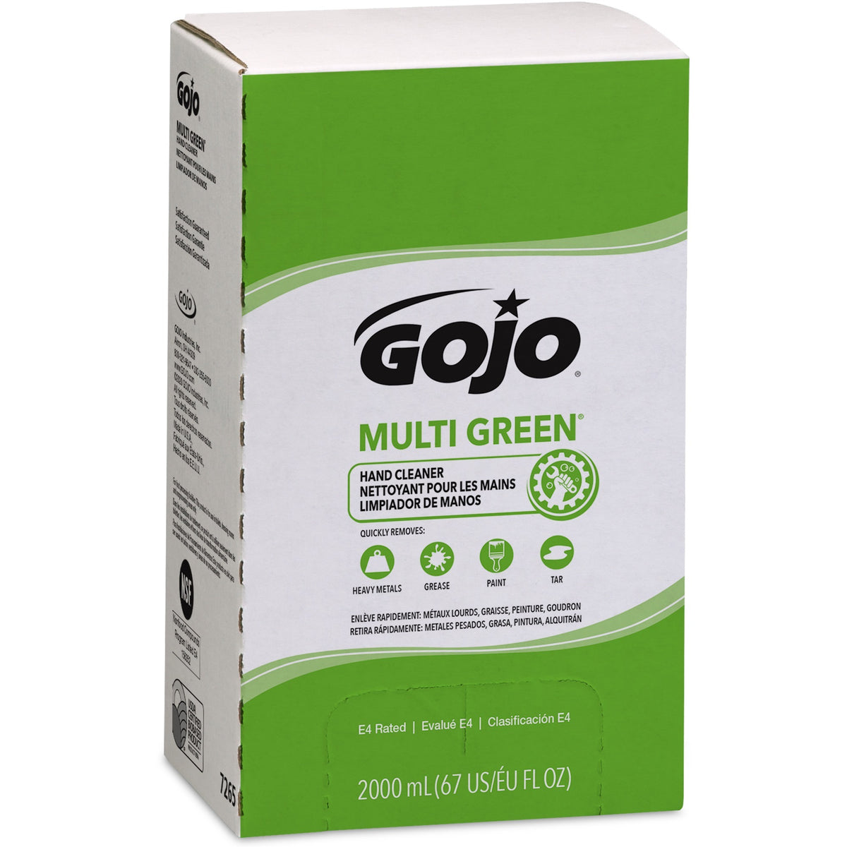Gojo® Multi Green Hand Cleaner - Citrus Scent - 2.11 quart - Soil Remover, Dirt Remover, Kill Germs - Hand - Green - Non-abrasive - 1 Each