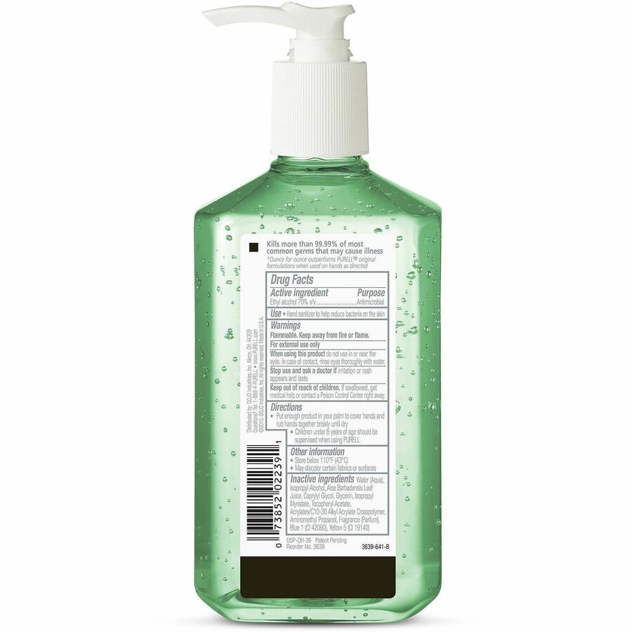 PURELL&reg; Hand Sanitizer Gel - Rear