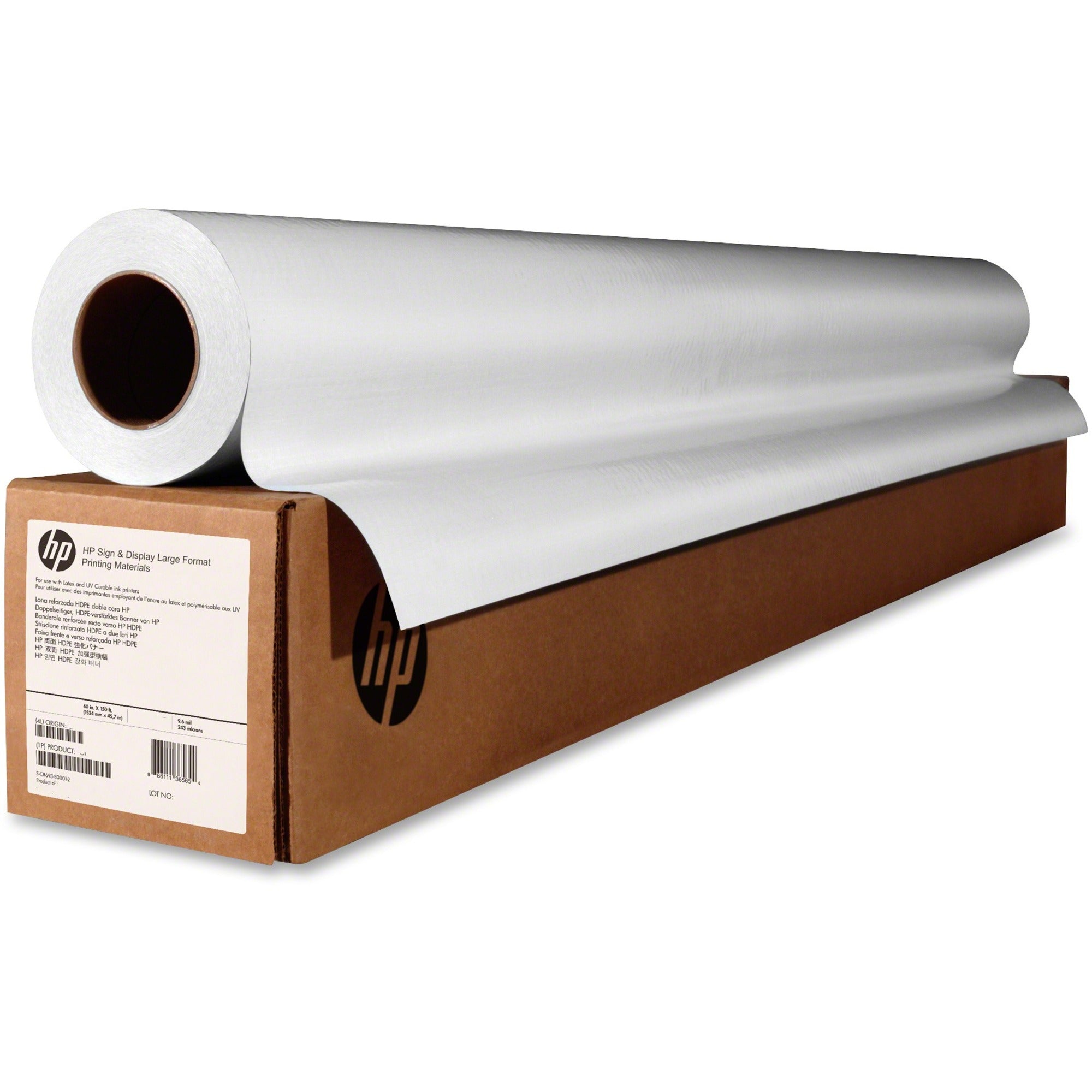 HP Q657 Universal Instant-dry Gloss Photo Paper - 107 Brightness - 24" x 100 ft - 53.30 lb Basis Weight - Glossy - 1 Roll