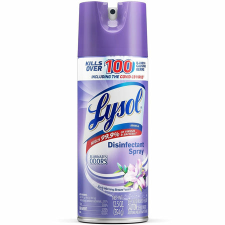 Lysol Early Morning Breeze Disinfectant Spray - 12.5 fl oz (0.4 quart) - Early Morning Breeze Scent - Disinfectant - Clear Can - 1 Each