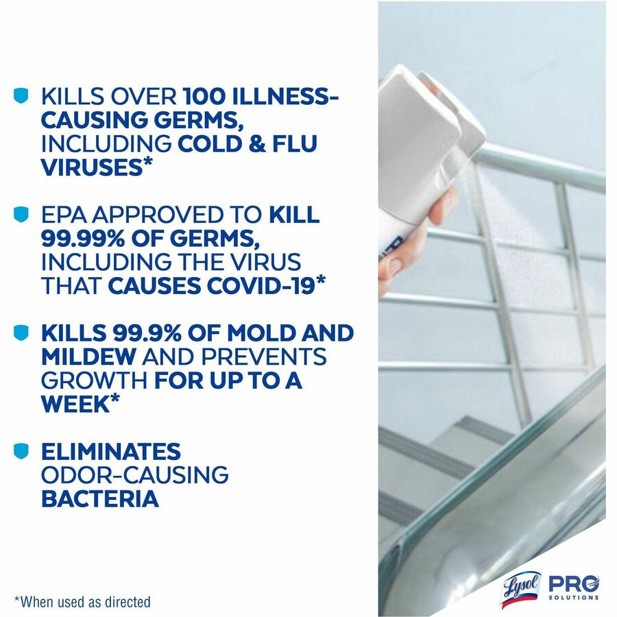 Lysol Early Morning Breeze Disinfectant Spray - 12.5 fl oz (0.4 quart) - Early Morning Breeze Scent - Disinfectant - Clear Can - 1 Each