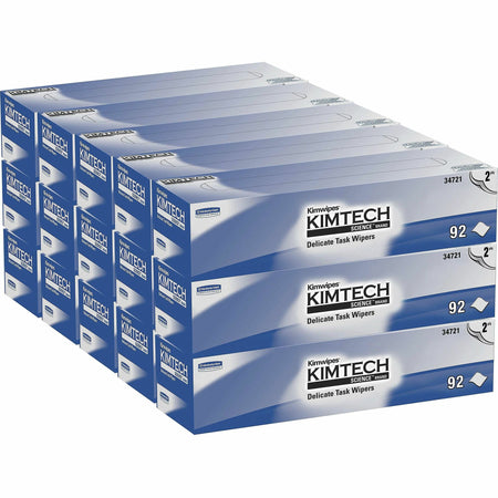 KIMTECH Science Kimwipes Delicate Task Wipers - 2 Ply - 14.40" Width x 16.40" Length - White - 92/Pack - 15 / Carton