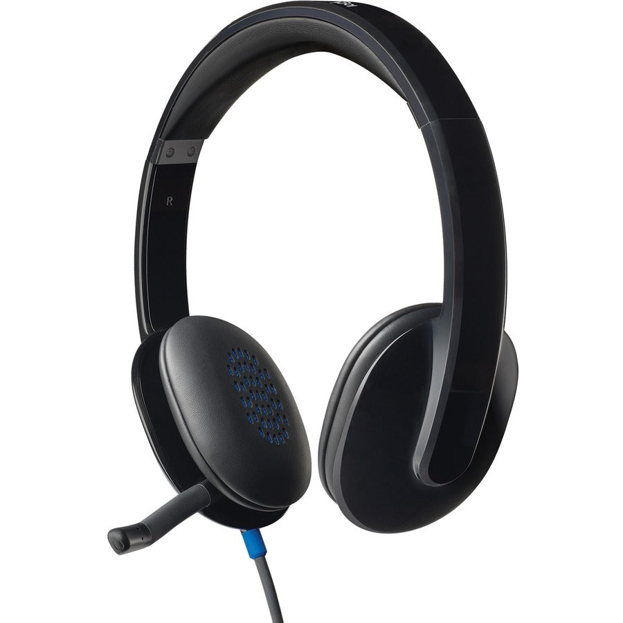 Logitech H540 USB Headset - Stereo - USB - Wired - Over-the-head - Binaural - Semi-open - Black