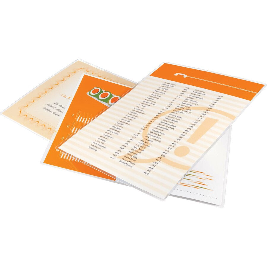 GBC UltraClear Thermal Laminating Pouches - Sheet Size Supported: Letter 8.50" Width x 11" Length - Laminating Pouch/Sheet Size: 9" Width x 11.50" Length x 5 mil Thickness - Glossy - for Document, Photo - Clear - 100 / Box