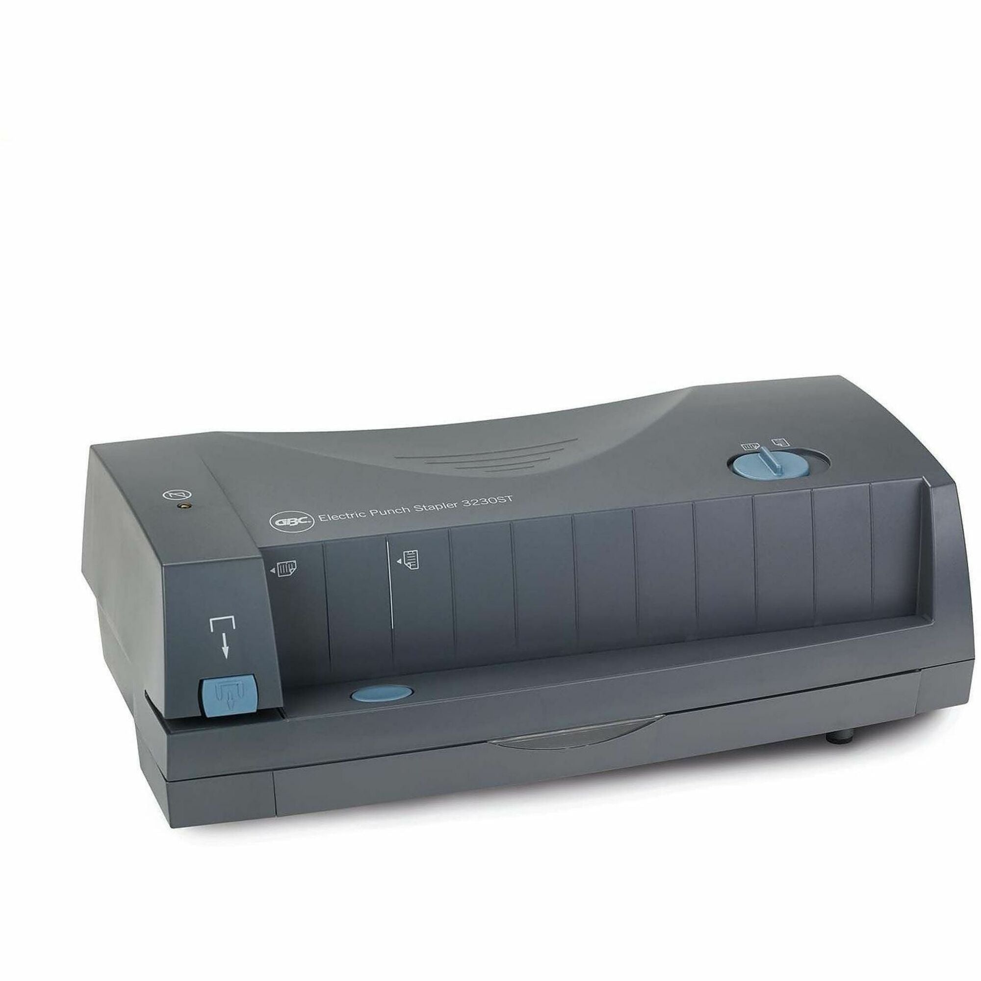 GBC 3230 Electric Punch - 3 Punch Head(s) - 24 Sheet - 18" Width x 9.8" Depth x 16.5" Height - Dark Gray