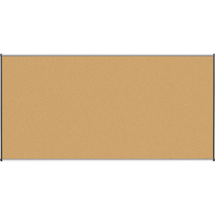 Lorell Satin-Finish Bulletin Board: 96’’x48’’ Natural Cork Surface - Boards