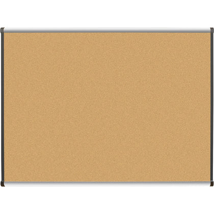 Lorell Satin-Finish Bulletin Board: 48x36 Natural Cork - Self-healing Durable - Boards