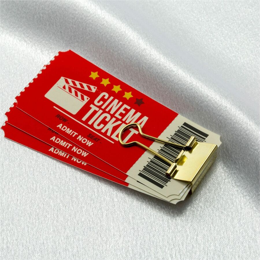 Officemate Assorted Size Binder Clips - Gold - Metal - 30 / Pack