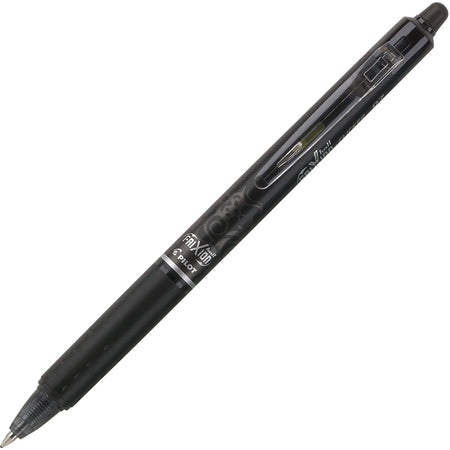 Pilot FriXion .7mm Clicker Erasable Gel Pens - 0.7 mm Pen Point - Retractable - Erasable - Black Ink - Gel-based - Black Barrel - 1 Dozen