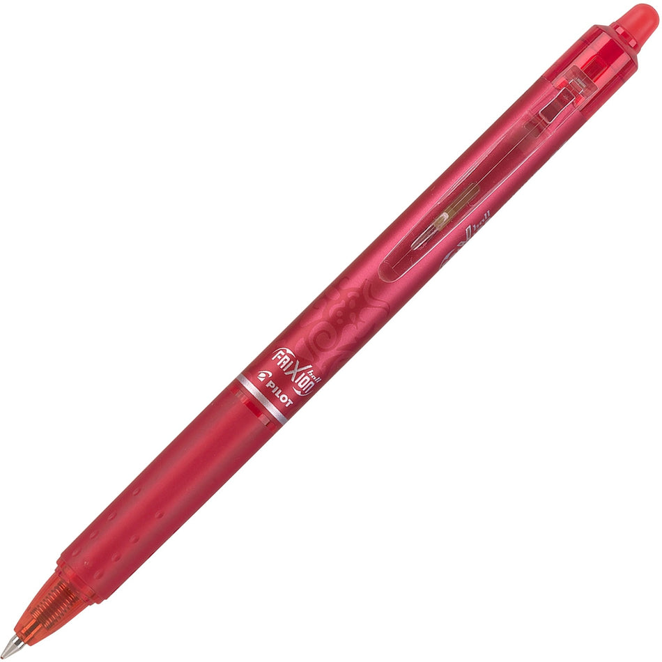Pilot FriXion .7mm Clicker Erasable Gel Pens - 0.7 mm Pen Point - Retractable - Red Ink - Gel-based - 1 Dozen